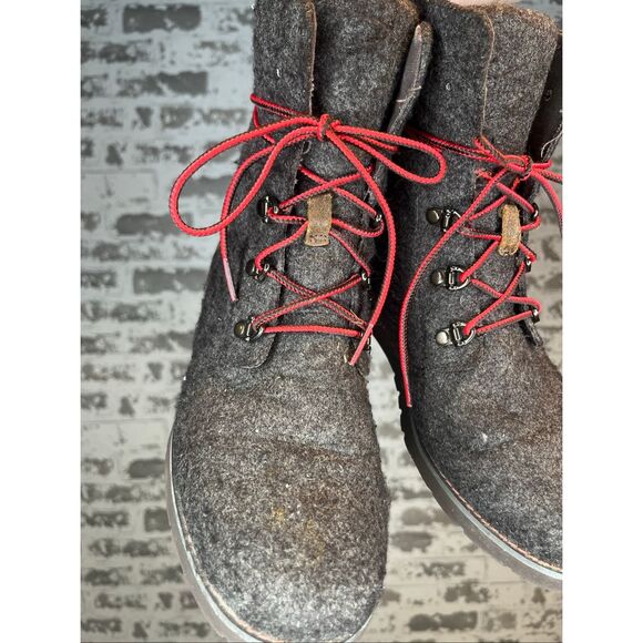 The North Face | women felt brown lace up boots - Picture 6 of 8